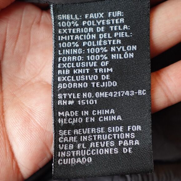 1 Madison Expedition Women Jacket Size Medium Black Fuzzy Full Zip - Picture 5 of 6